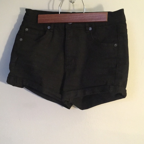 Garage black jean shorts - Picture 1 of 2